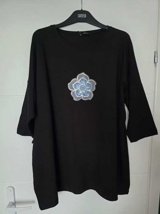 Seraj bawełniana rozszerzana tunika plus size xxl 48 50