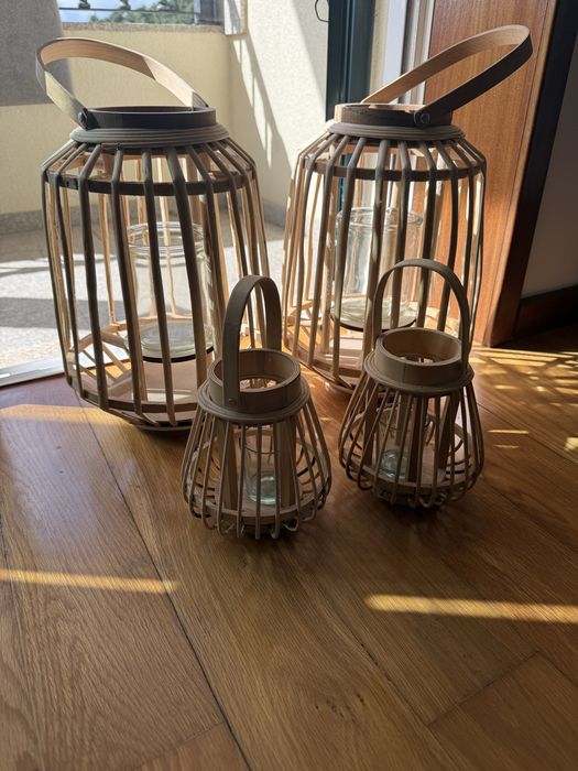 Conjunto lanternas bamboo