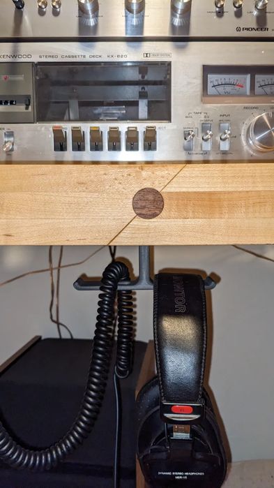 Suporte Duplo para Auscultadores Debaixo da Mesa