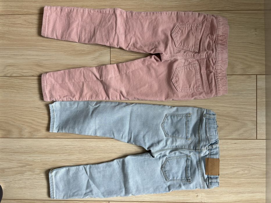 Spodnie jeans sztruks dla dziewczynki r. 98 H&M Zara