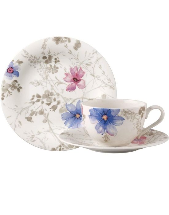 Villeroy & Boch – Mariefleur Gris Basic, serwis kawowy, 18 elementów