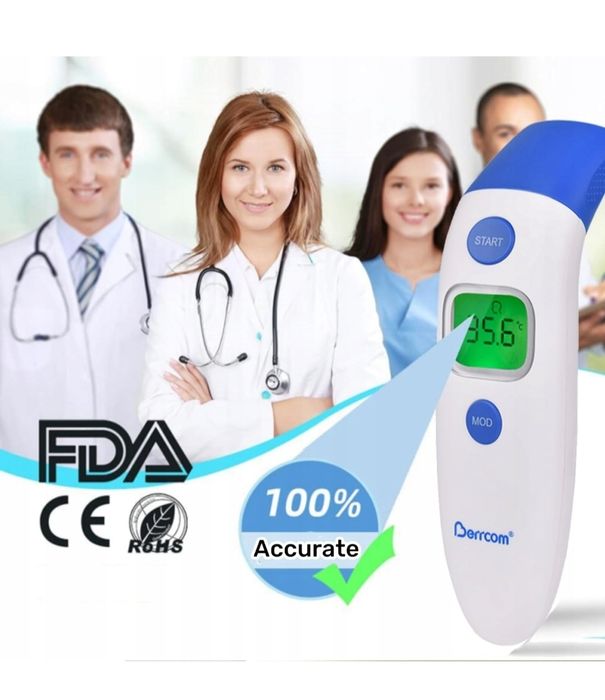 Termometr bezdotykowy Berrcom 2w1