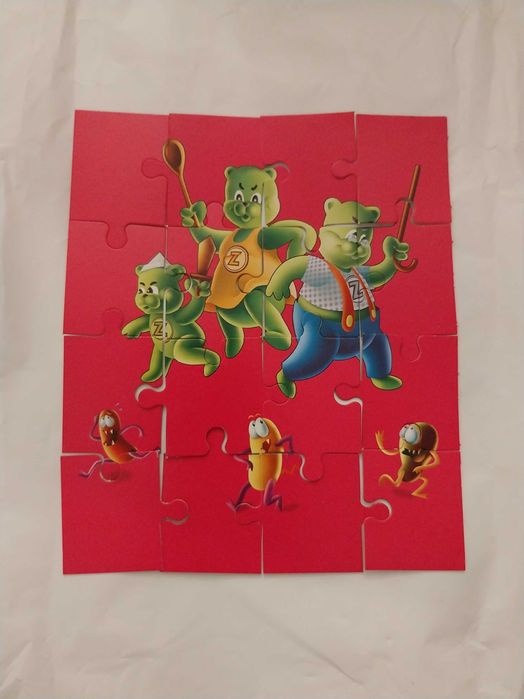 Puzzle infantil de 16 peças com ursos