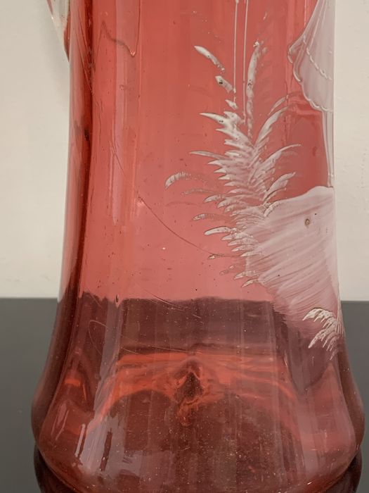 Grande jarro mary gregory. Sec. XIX