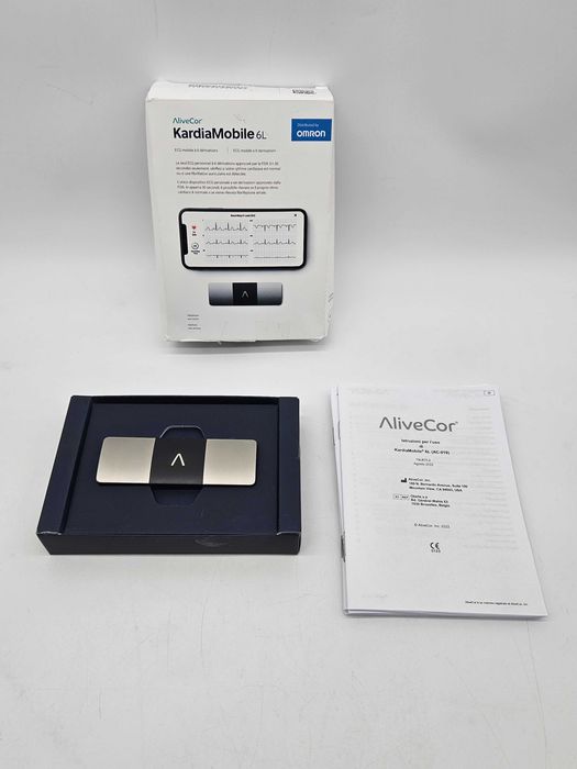 Personalne urządzenie EKG AliveCor Kardia Mobile 6L Holter rytm serca
