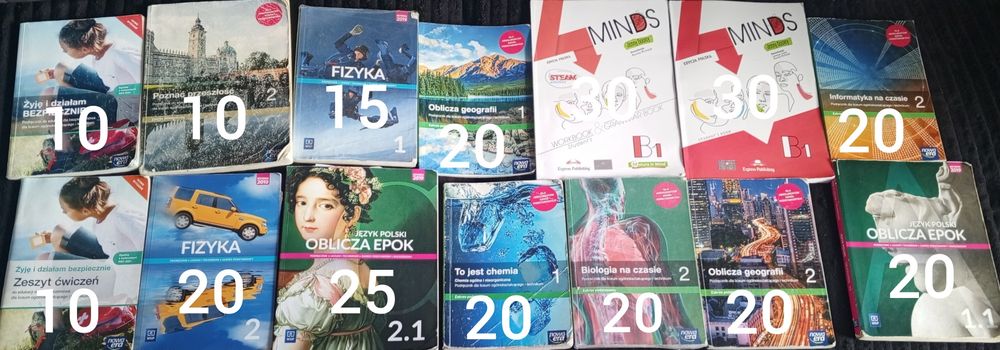 Podręczniki do 1 i 2 klasy LO i Technikum