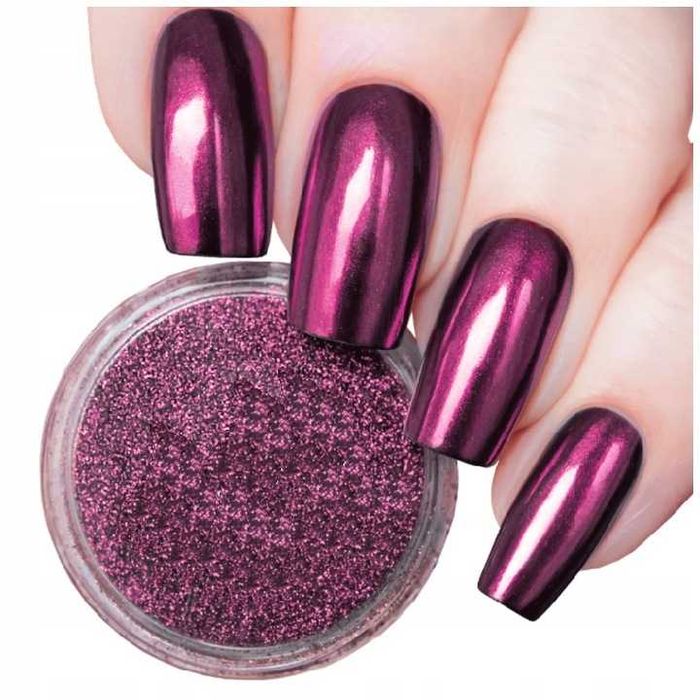 Pyłek do paznokci Deep Pink #4
