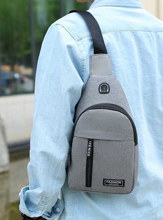 Нагрудная сумка через плечо небольшой рюкзак с одном лямкой