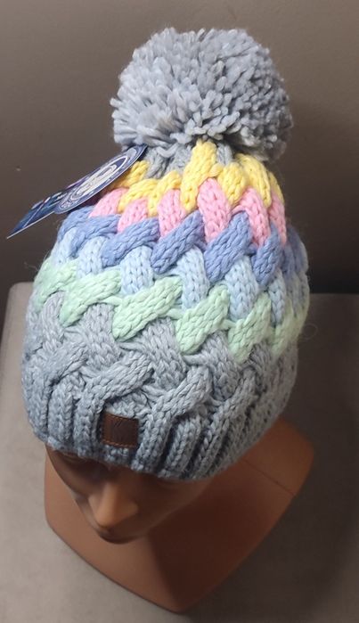 Czapka zimowa wielokolorowa