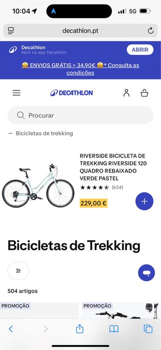 Bicicleta riverside + cadeira criança