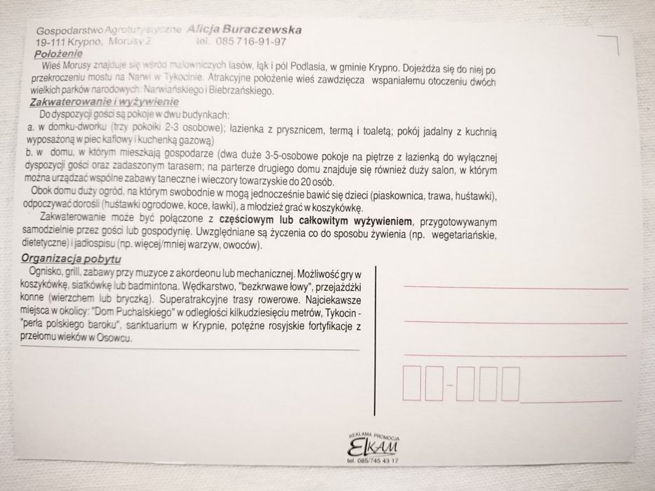 Agroturystyka Alicja Buraczewska Krypno