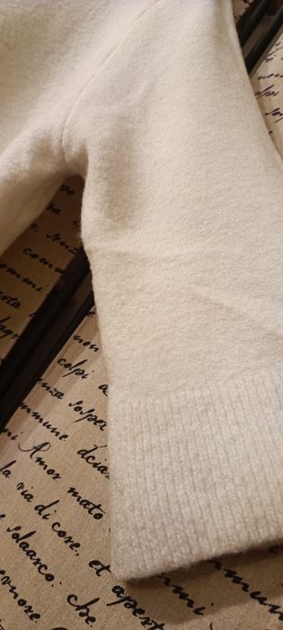Mex x  38 sweterek damski ecru rękaw 3/4