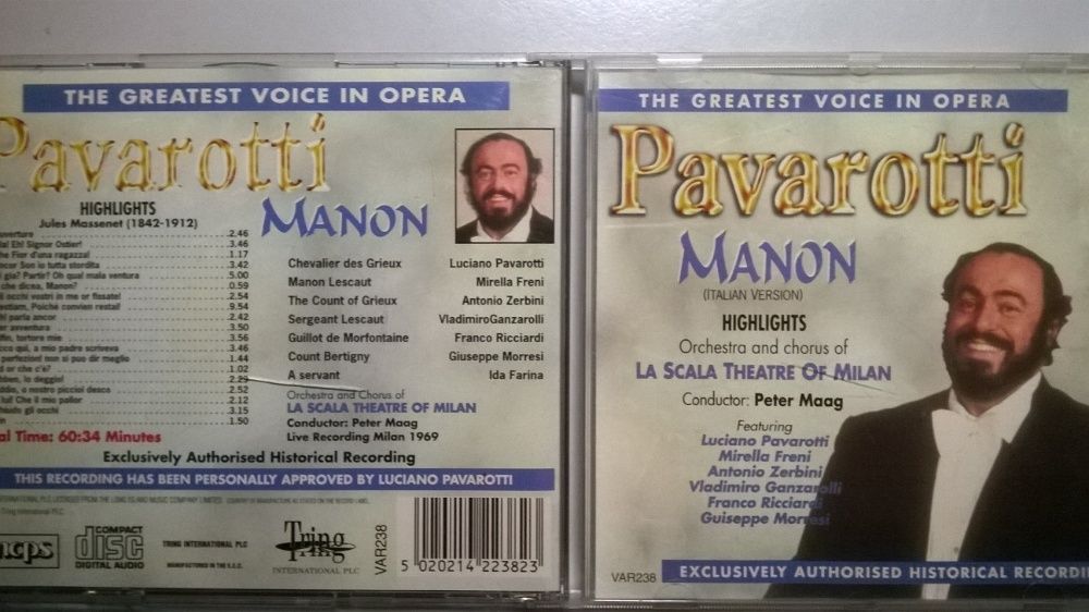 CDs de Pavarotti