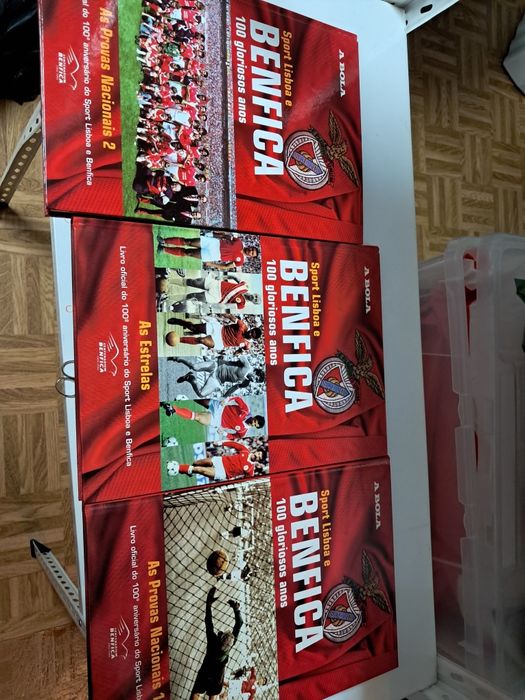 Coleção 6   livros do  Benfica 100 gloriosos anos