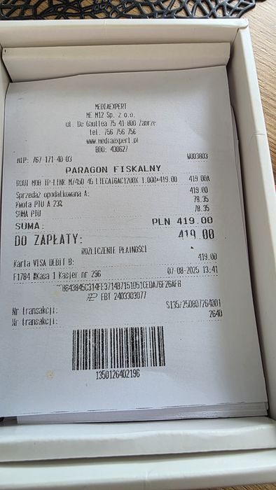 Router mobilny TP-Link M7450 4G+ LTE 300 Mbps – praktycznie nowy