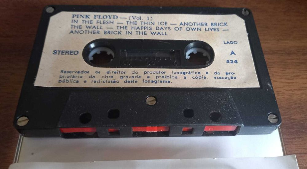 Pink Floyd  – The Wall (Vol. 1) cassete K7, anos 80