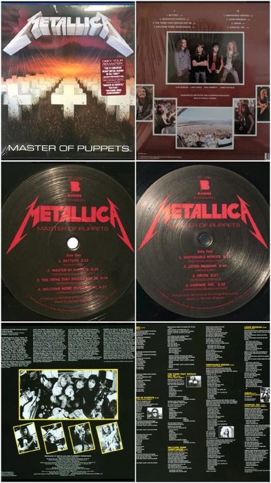 Виниловые пластинки - Metallica - Master Of Puppets и AC/DC - PWR/UP