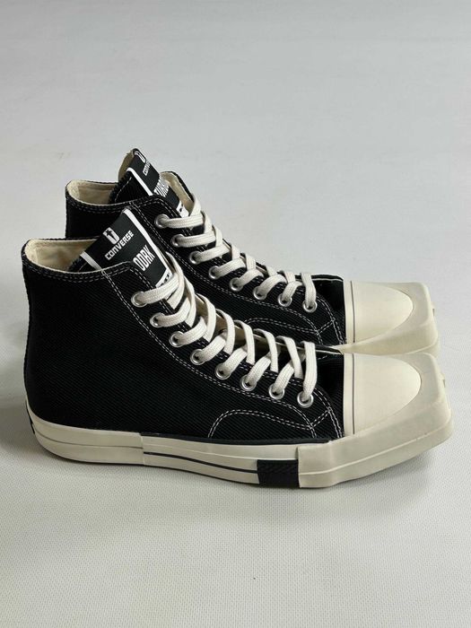Converse x Rick Owens DRKSHDW TURBODRK black чорні кеди кеды кроссовки