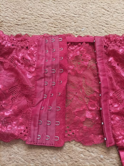 кружевной пояс для чулок темно-розового цвета Avidlove размер S