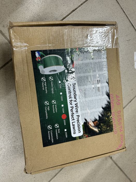 Обмежувальний кабель для робота-косарки 200 м (з комплектом кріплення)