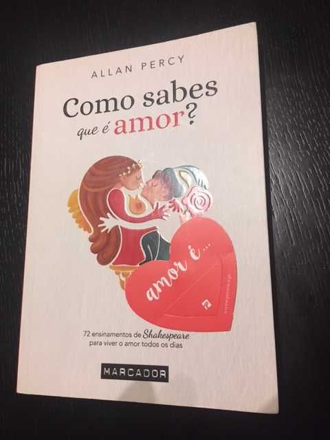 Livro “Como sabes que é amor” de Allan Percy