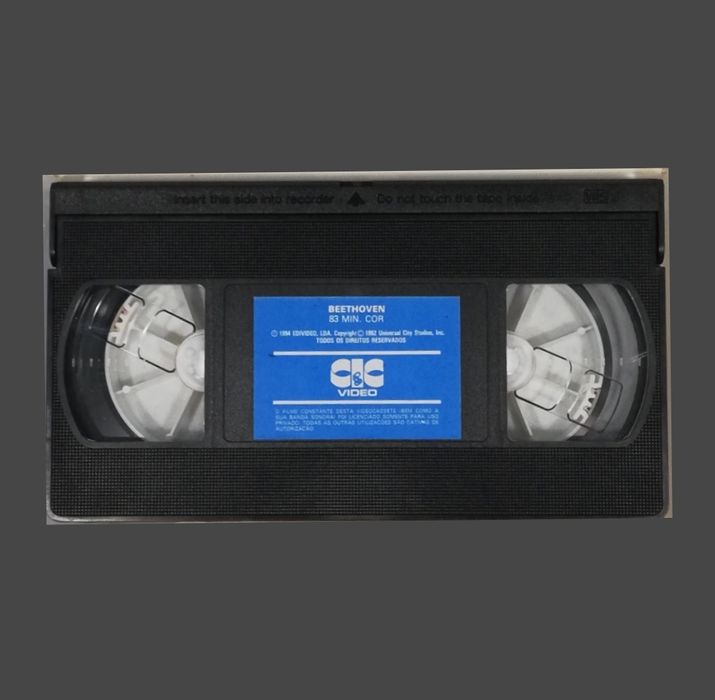 Filme "Beethoven", em formato VHS original, 1992