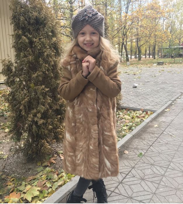 Дитяча шуба жилетка норка