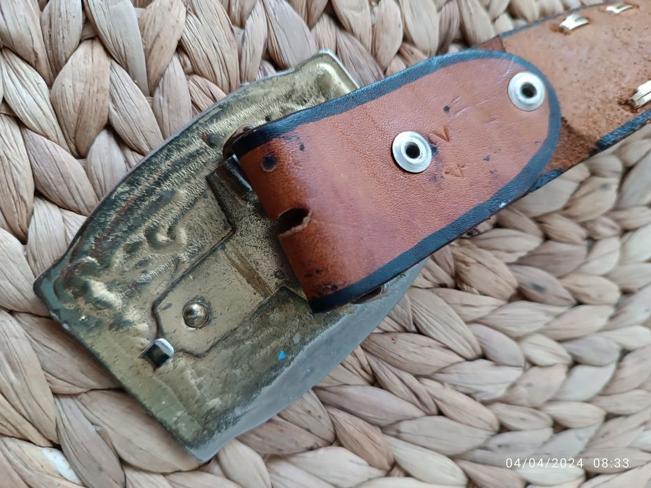 Cinto Mexicano em pele com fivela do Gran Canyon - 120cm