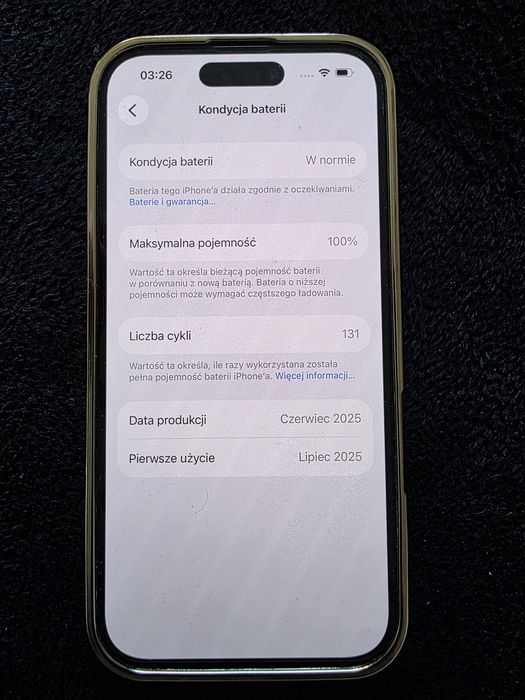 Iphone 16 128 GB Black na gwarancji