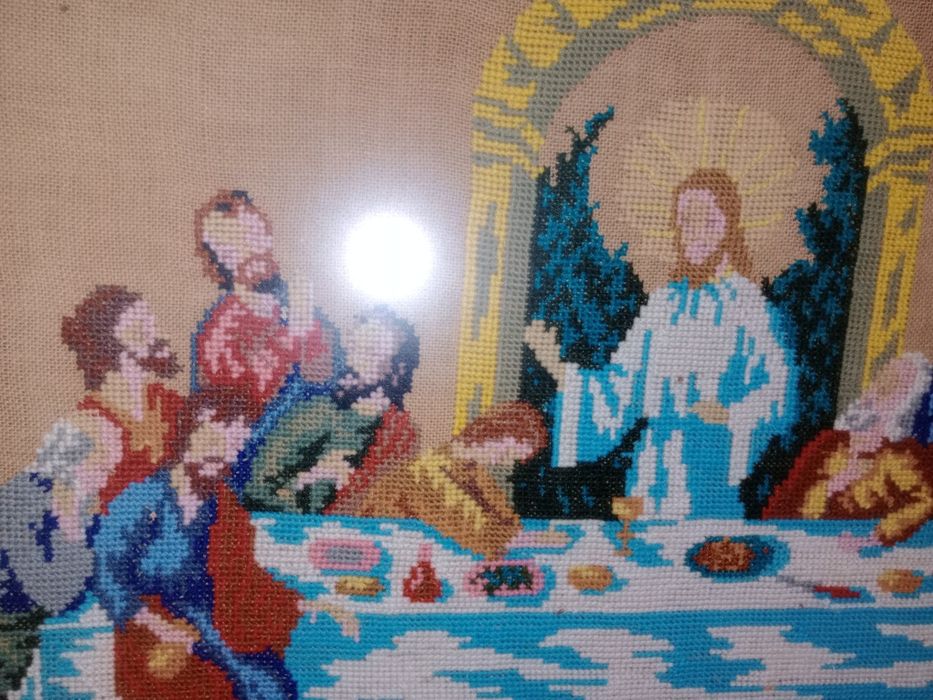 Quadro tapeçaria  Última Ceia