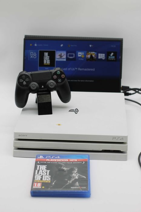 PlayStation 4 Pro 1TB (CUH-7016B) – Biała + Gra + Kontroler