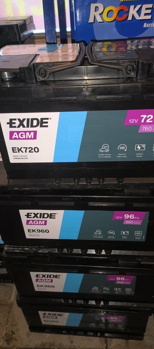 Гелеві акумулятори EXIDE AGM 60-105AH