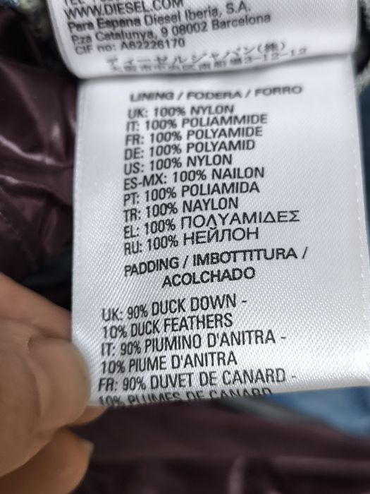 Diesel курточка женская пуховик микропух xs
