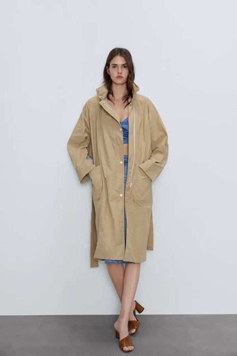 жіночий плащ парку Zara Беж