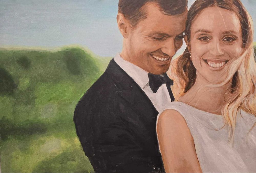 Pintura de retratos personalizados, várias opções de preços