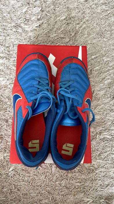 Sapatilhas Nike Gato IC Futsal Azul/Vermelho