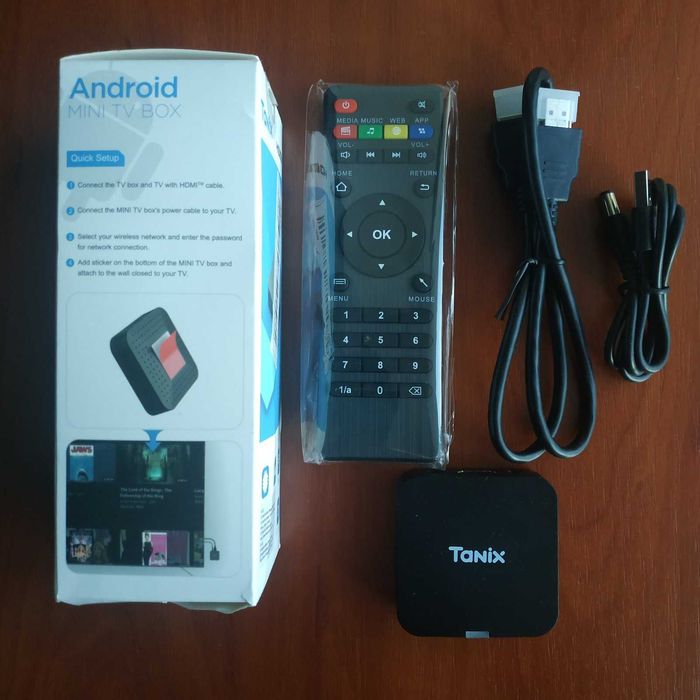Smart TV Mini Box Tanix TX1 TUOGTCI 4K 60Hz, Android 10.0, 2.4G WiFi