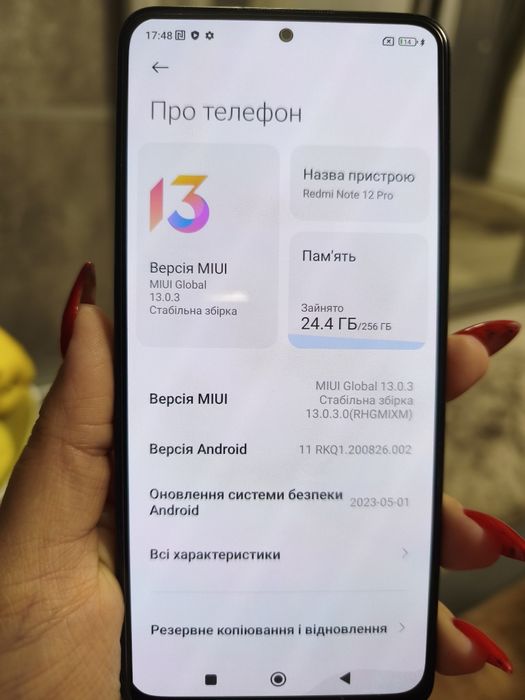 Продам телефон Xiaomi Redmi Not 12 pro 8/256
Чохли у подарунок 
Ціна 6
