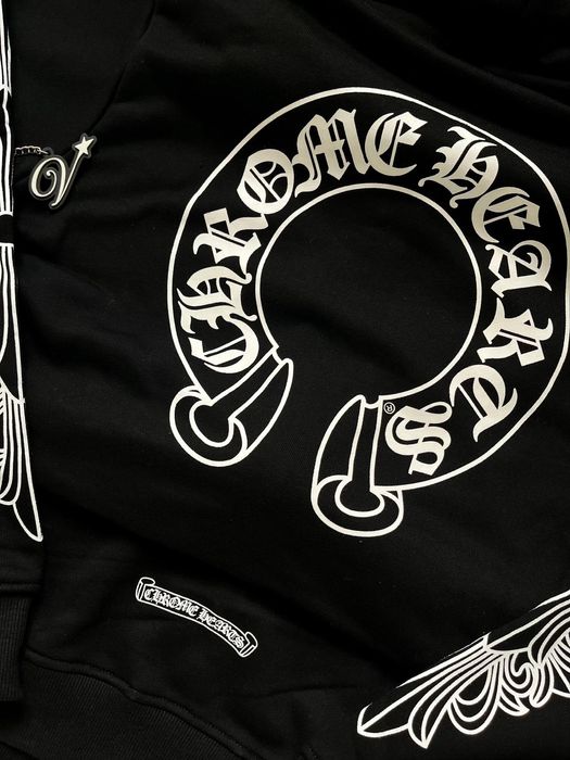 Zip-Hoodie Chrome Hearts black