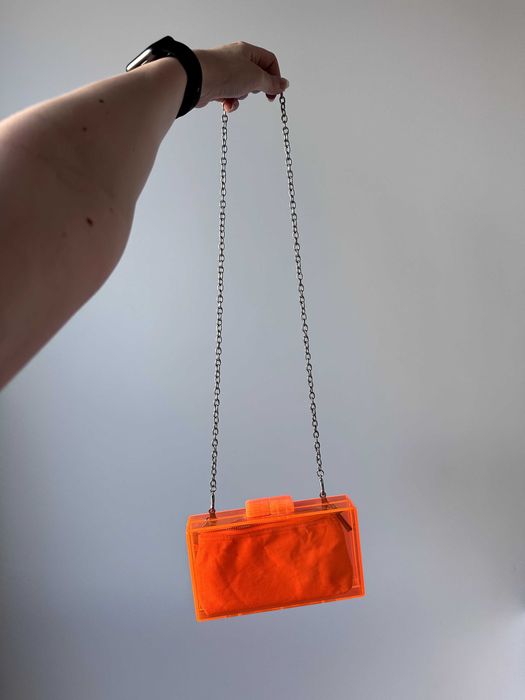 Сумка прозора помаранчева ZARA