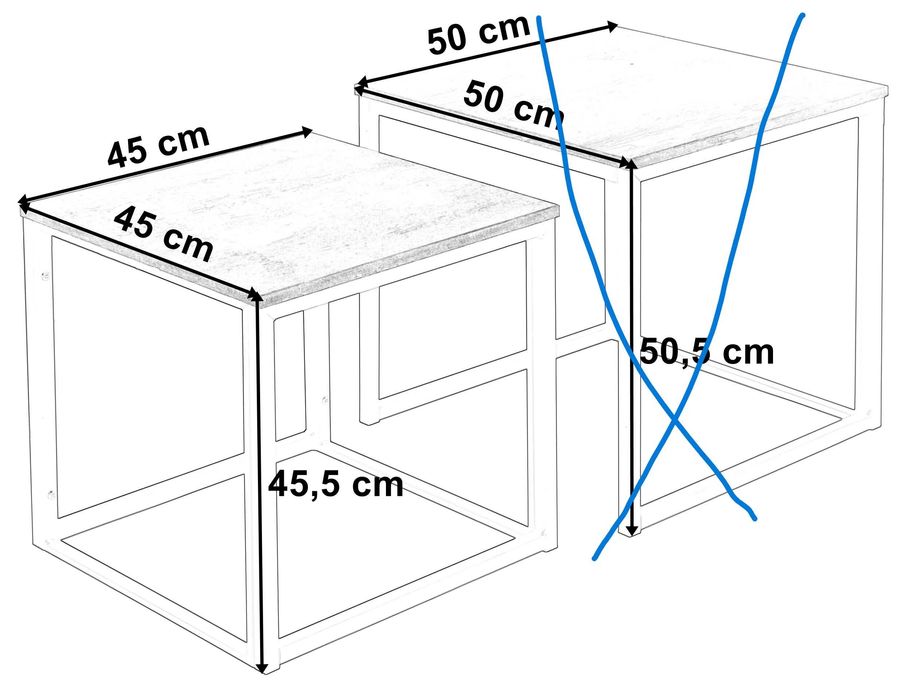 stolik kawowy PRAVEN CZARNY MARMUR mały