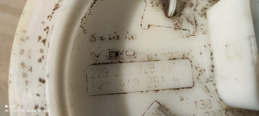 Pompka Paliwa VD0 Audi A3 8P 1.6 Manual 3D 03 Blask Gołdap