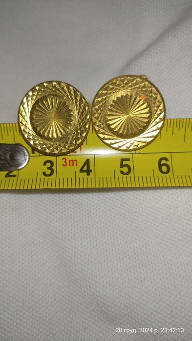 Запонки в позолоті рядянських сасів,ціна 820грн.