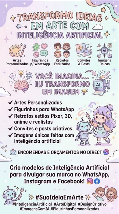 Trabsformo ideias em arte com a Inteligencia Artificial