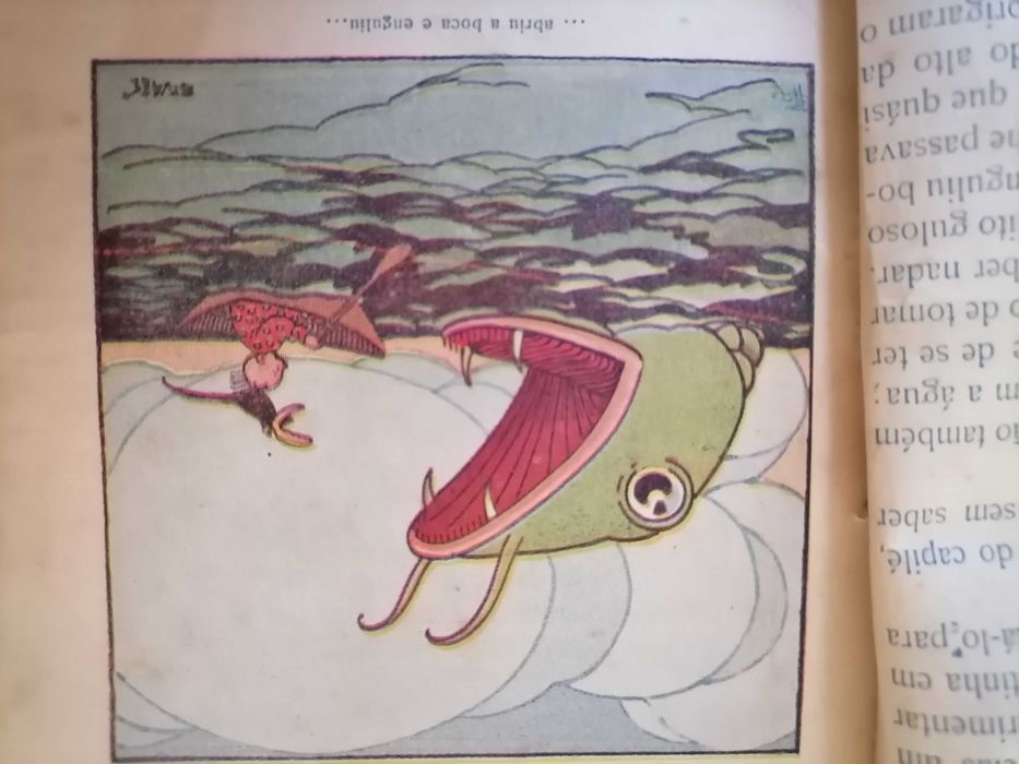 Raríssimo STUART Aventuras do Manecas 1916 c/6 Ilustrações de STUART