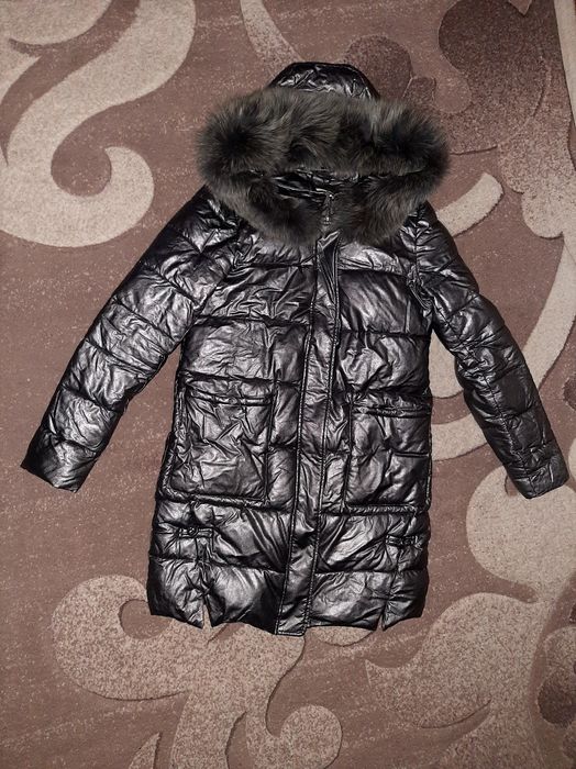 зимняя тёплая кожаная куртка ZLLY M 44-46p