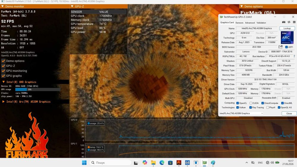 Lenovo LOQ i5-12450H 16gb ddr5 A530M 4gb 512gb ssd + Win 11 Home ліцензія!