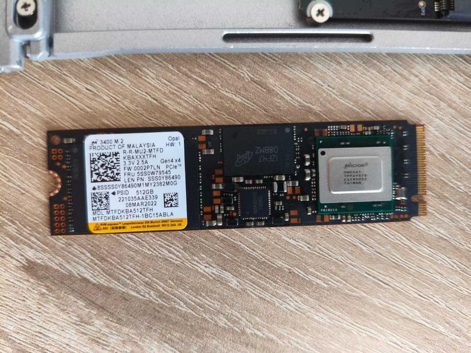 Dysk SSD Micron 3400 512GB M.2 NVMe PCIe Gen4 + Kieszeń SSD Oracle Air Cooler Master