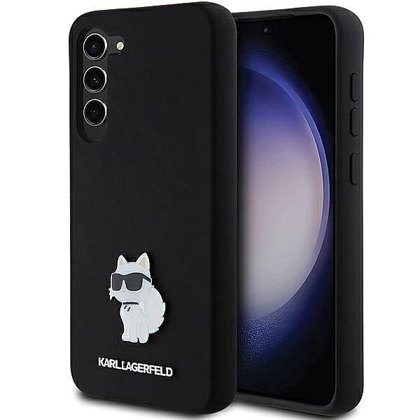 Etui Karl Lagerfeld Silicone Choupette Metal Pin na Samsung Galaxy S24