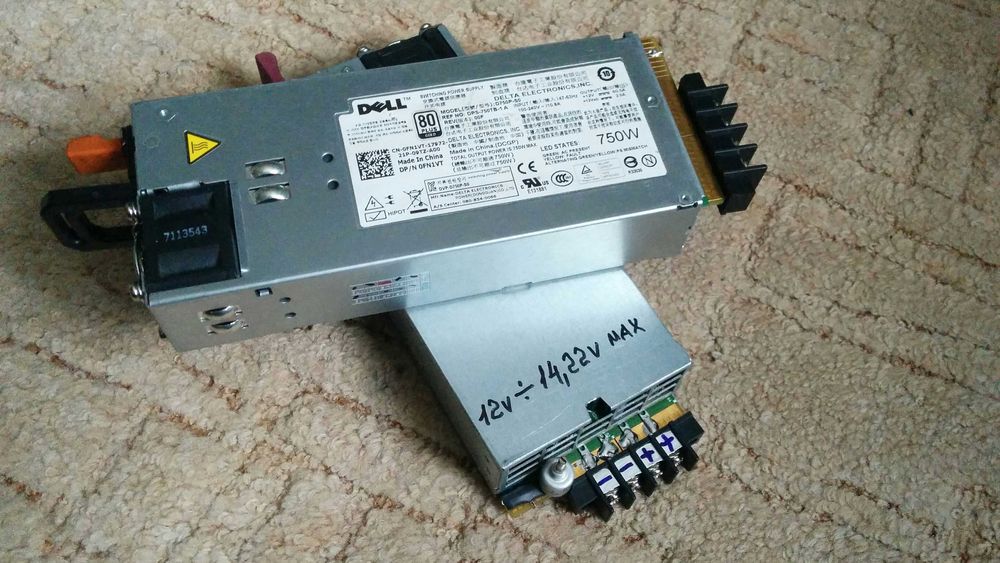 Блоки живлення 13.8в мах 50А 600W "Hewlett-Packard".